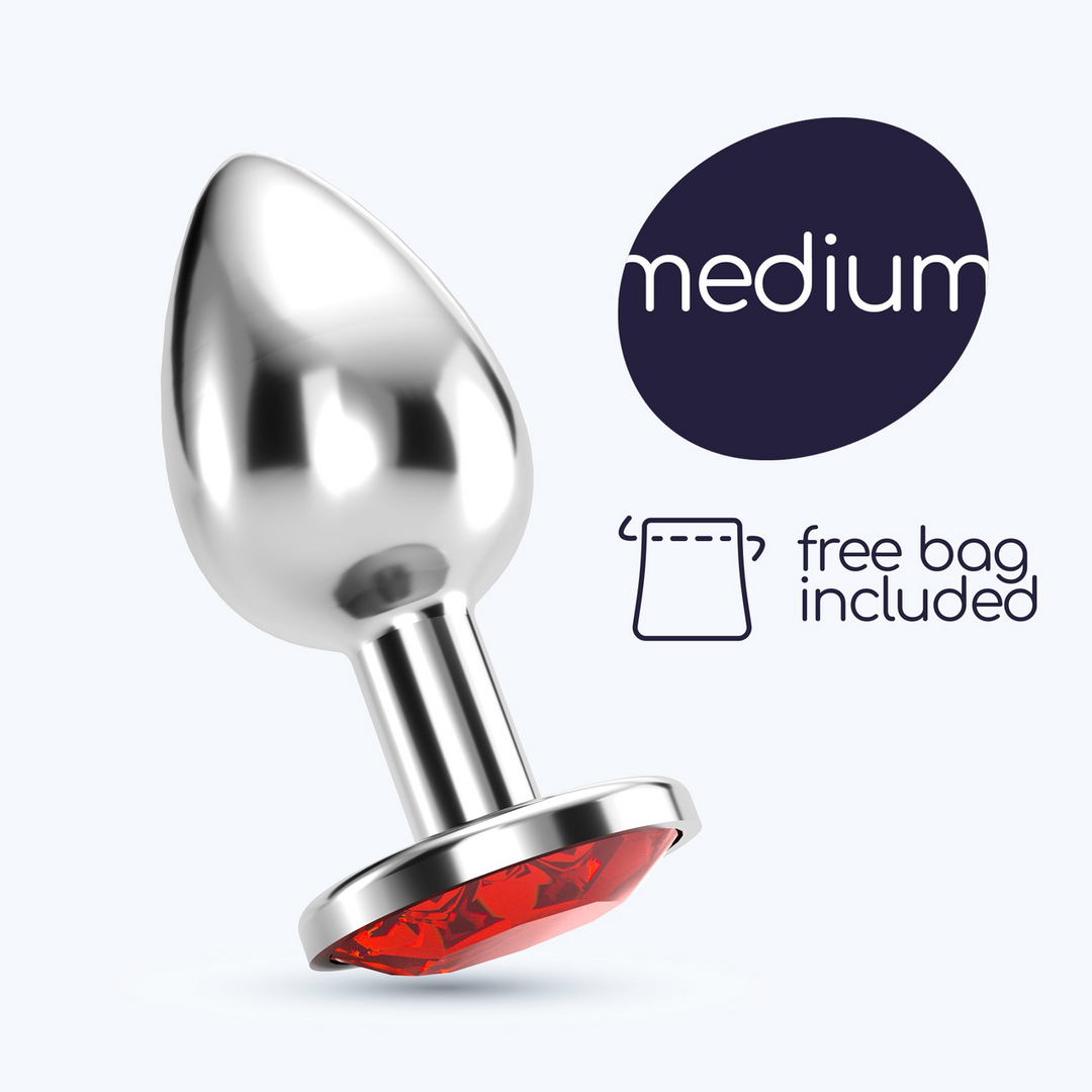 Bijou - Anale Sieraad Plug - Medium - Rood