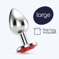 Bijou - Anale Sieraad Plug - Groot - Rood