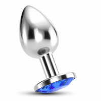 Bijou - Anale Sieraad Plug - Medium - Blauw