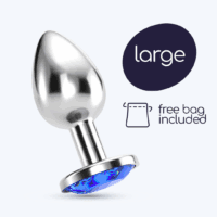 Bijou - Anale Sieraad Plug - Groot - Blauw
