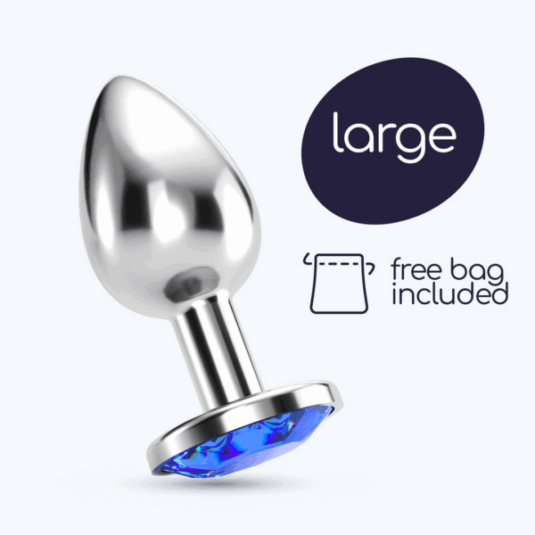 Bijou - Anale Sieraad Plug - Groot - Blauw