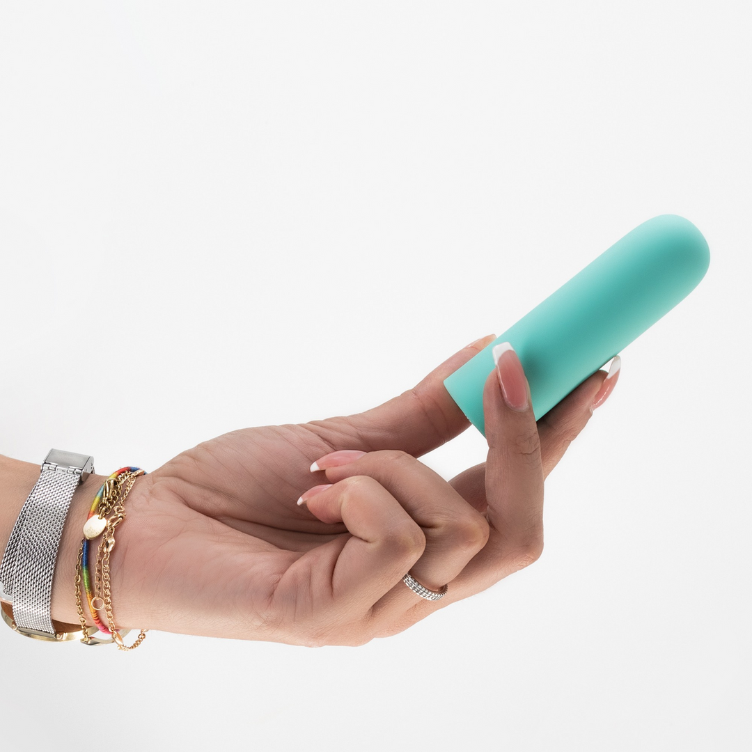 Quackers - USB Oplaadbare Vibrerende Bullet - Muntgroen