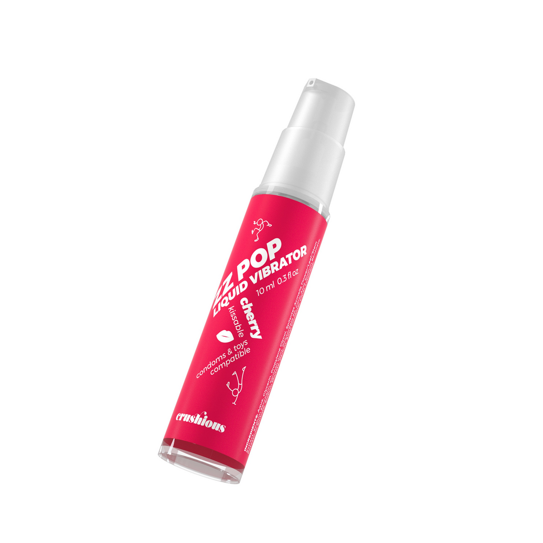 ZZ Pop - Kusbare Vloeibare Vibrator - Kers - 0,3 fl oz / 10 ml