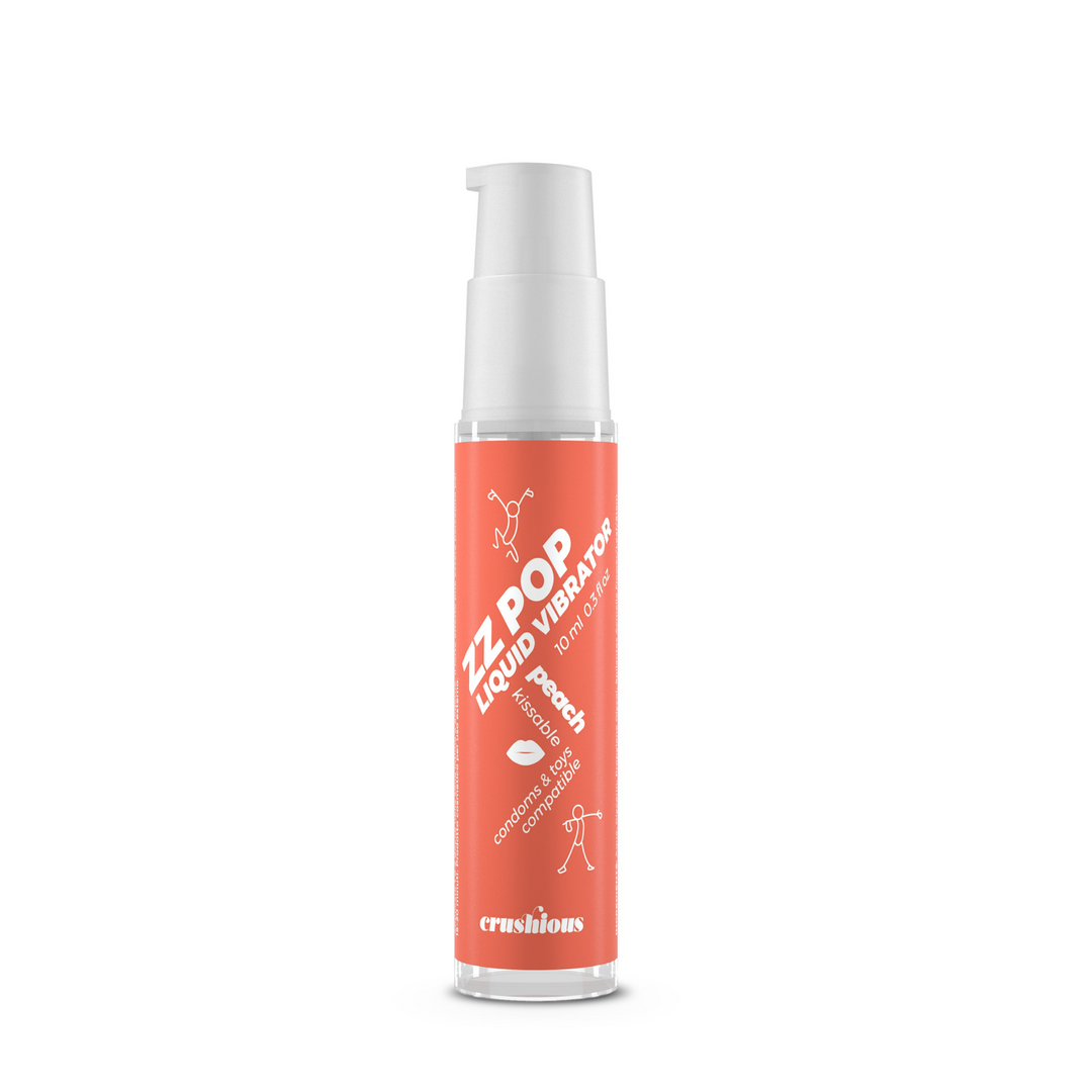 ZZ Pop - Kussbare Vloeibare Vibrator - Perzik - 0,3 fl oz / 10 ml