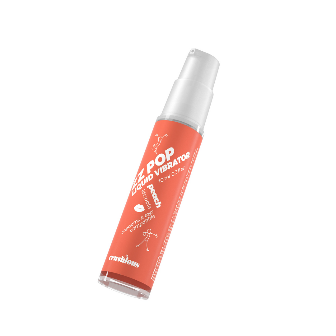 ZZ Pop - Kussbare Vloeibare Vibrator - Perzik - 0,3 fl oz / 10 ml