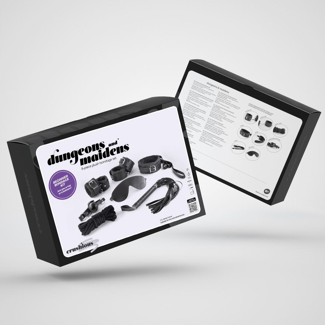 Dungeons and Maidens - 8-delige BDSM Kit - Zwart