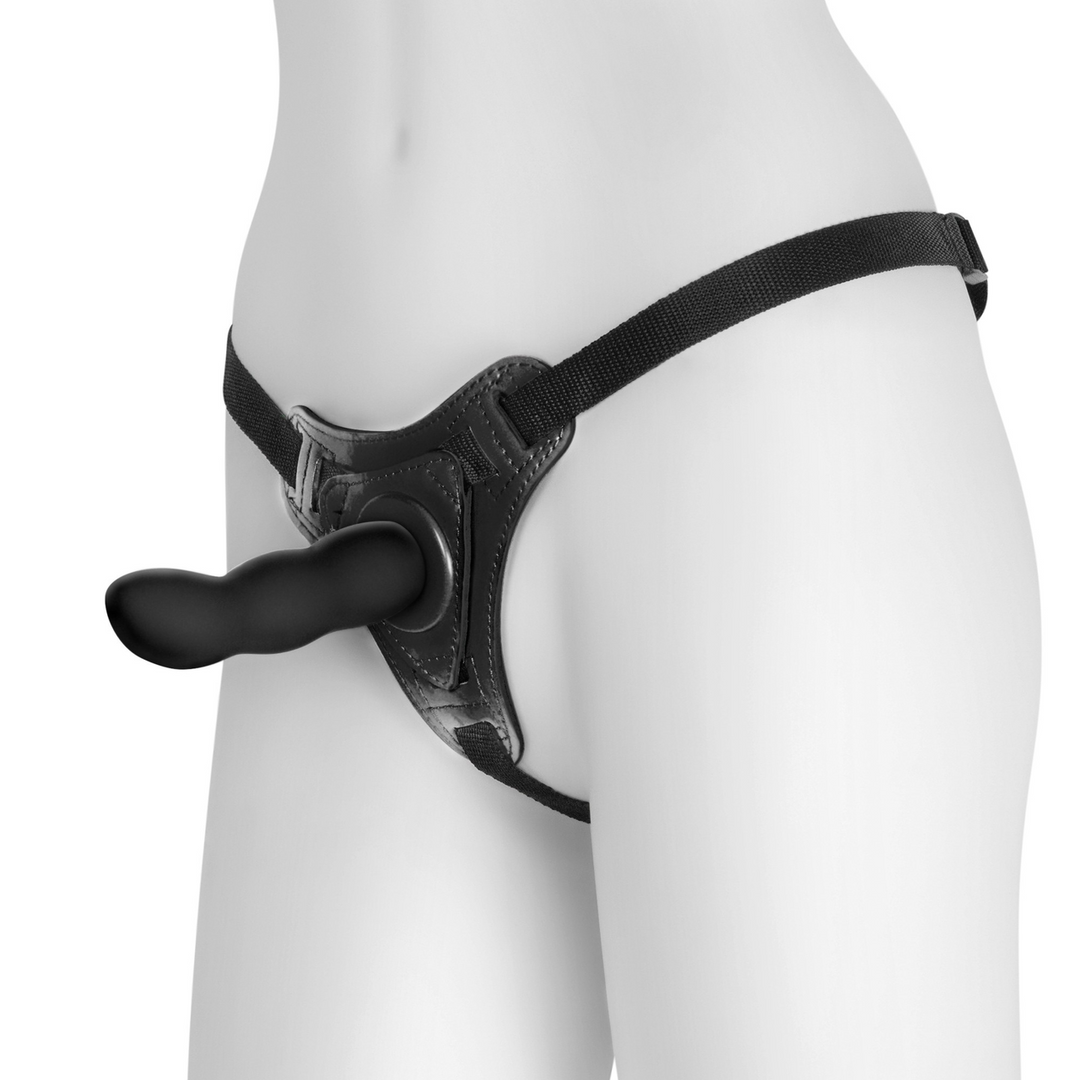 Snapper - Strap-on Harnas met Dildo - Zwart