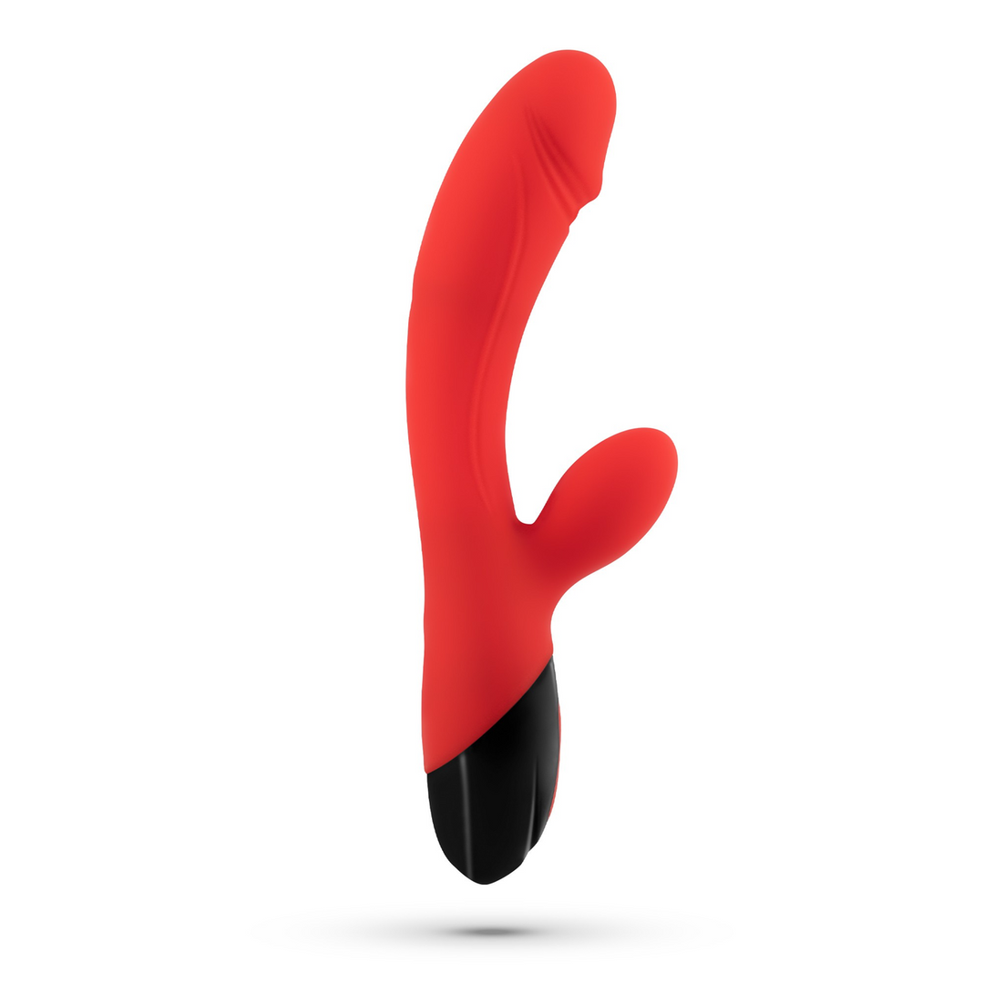 Dare Dong - Oplaadbare Konijnen Vibrator - Rood