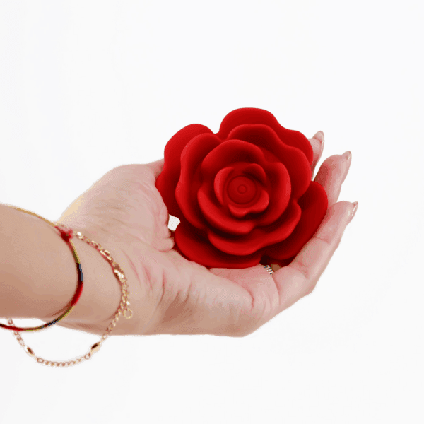 Rosaline - Draaibare Anale Rozenplug met Afstandsbediening - Rood