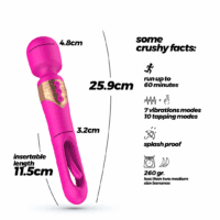 Big Ben - Dual Wand Massager met Flicker - Roze