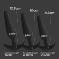 Tic Tac Toe - Anale Plug Trainingsset - Zwart