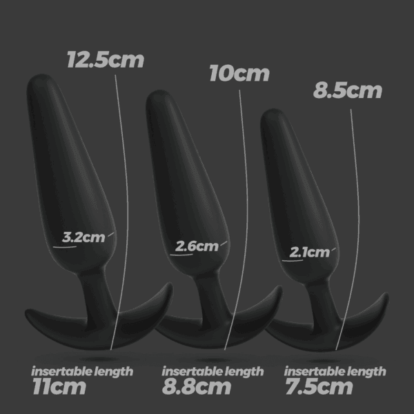 Tic Tac Toe - Anale Plug Trainingsset - Zwart