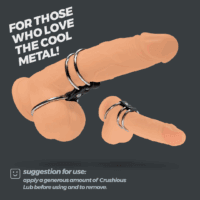 Saruman - Metalen Cockring Set - Zilver