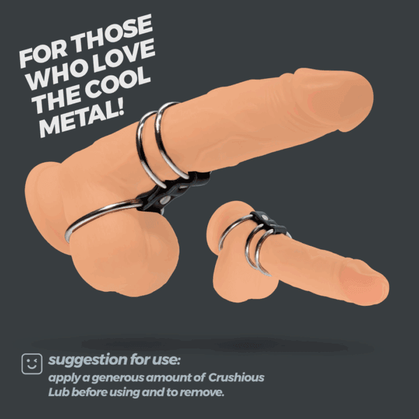 Saruman - Metalen Cockring Set - Zilver