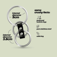 Saruman - Metalen Cockring Set - Zilver