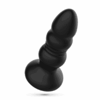 Australis - Vibrerende en Duwende Anale Plug met LED RGB en Afstandsbediening - Zwart