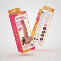 Inviktus Vibe - Vloeibare Siliconen Duwende Draaivibrator met Verwarming - 9 / 23 cm - Vleeskleur