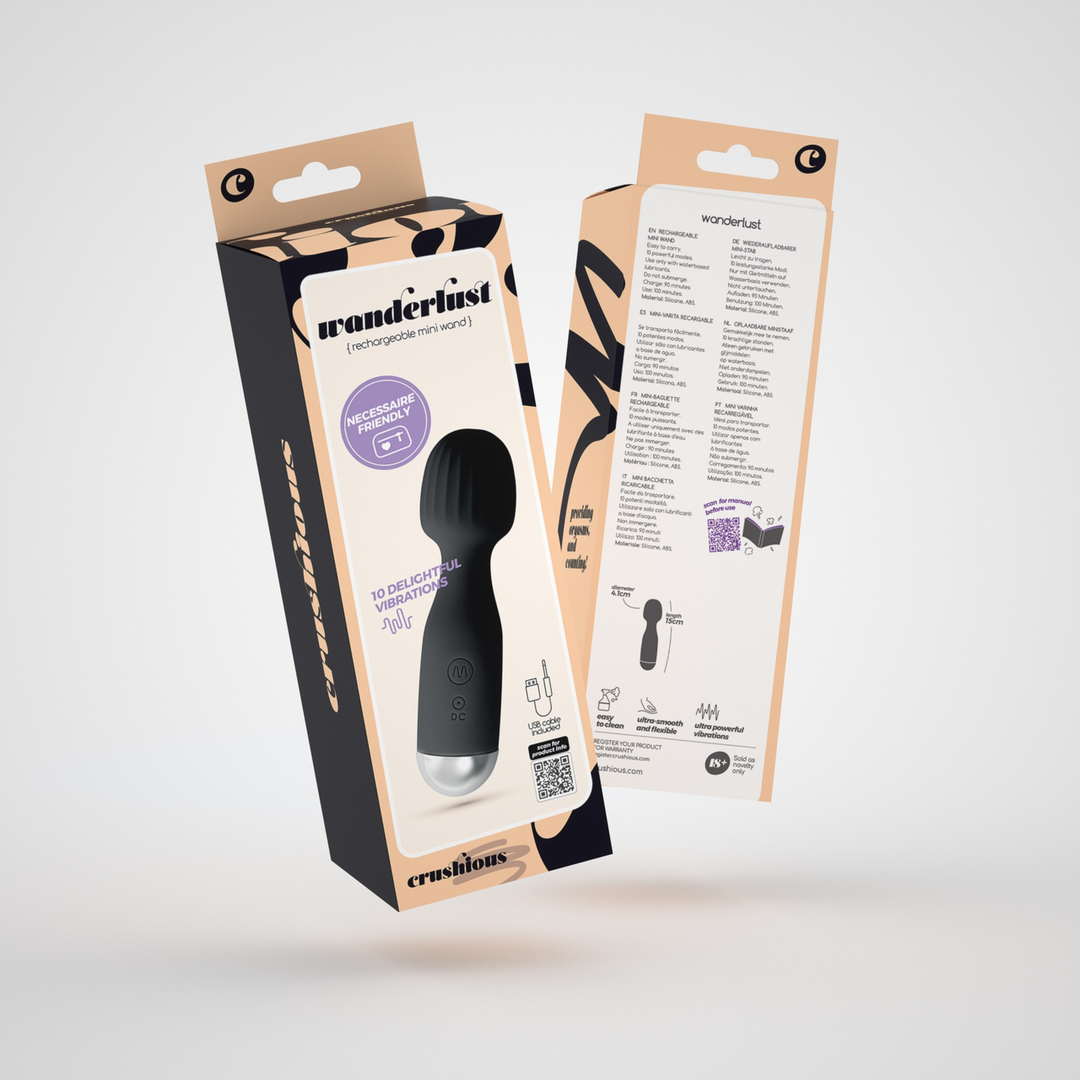 Wanderlust - Mini Wand Massager - Zwart