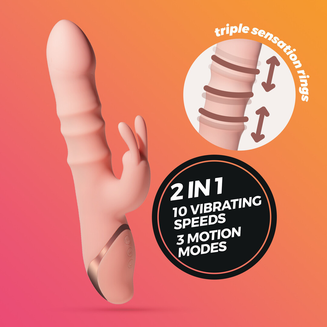 Ringlord - Ring Rabbit Vibrator - Roze