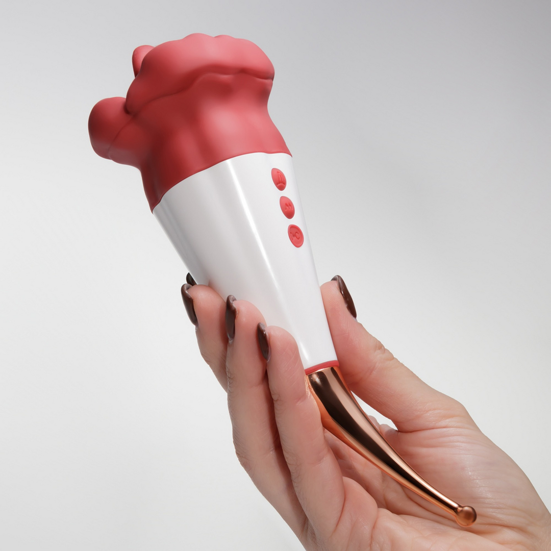 Jagger - Lickende Dubbele Stimulator - Rood