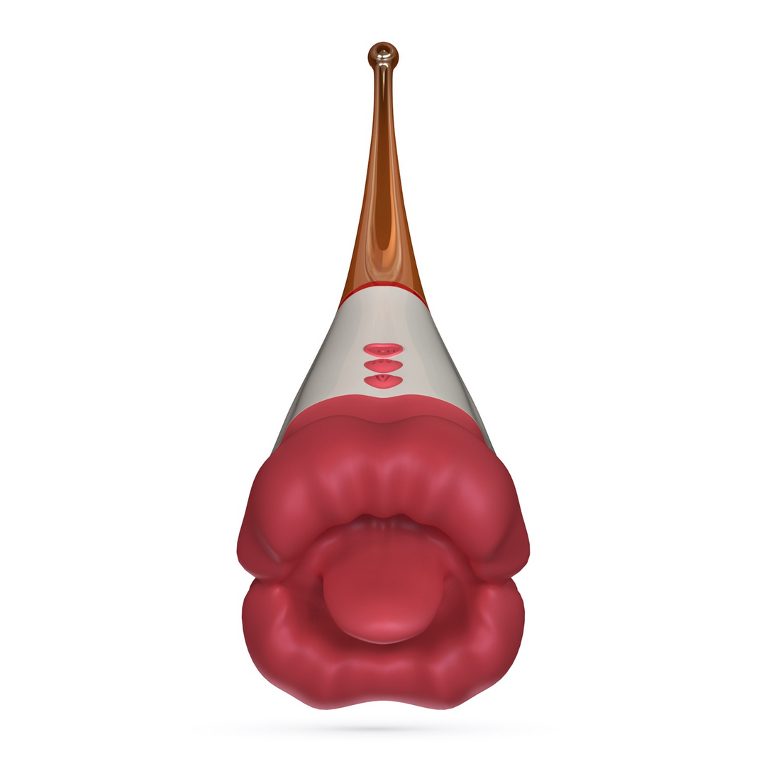 Jagger - Lickende Dubbele Stimulator - Rood