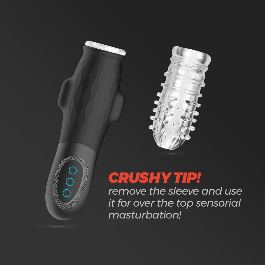 Gargantua - Suction Masturbator with Removable Sleeve and Lubricant - 0.3 fl oz / 10 ml