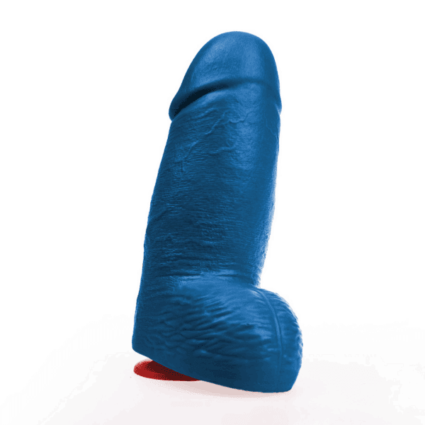Dagr L - Realistische Dikke Dildo met Ballen - 17 cm - Blauw
