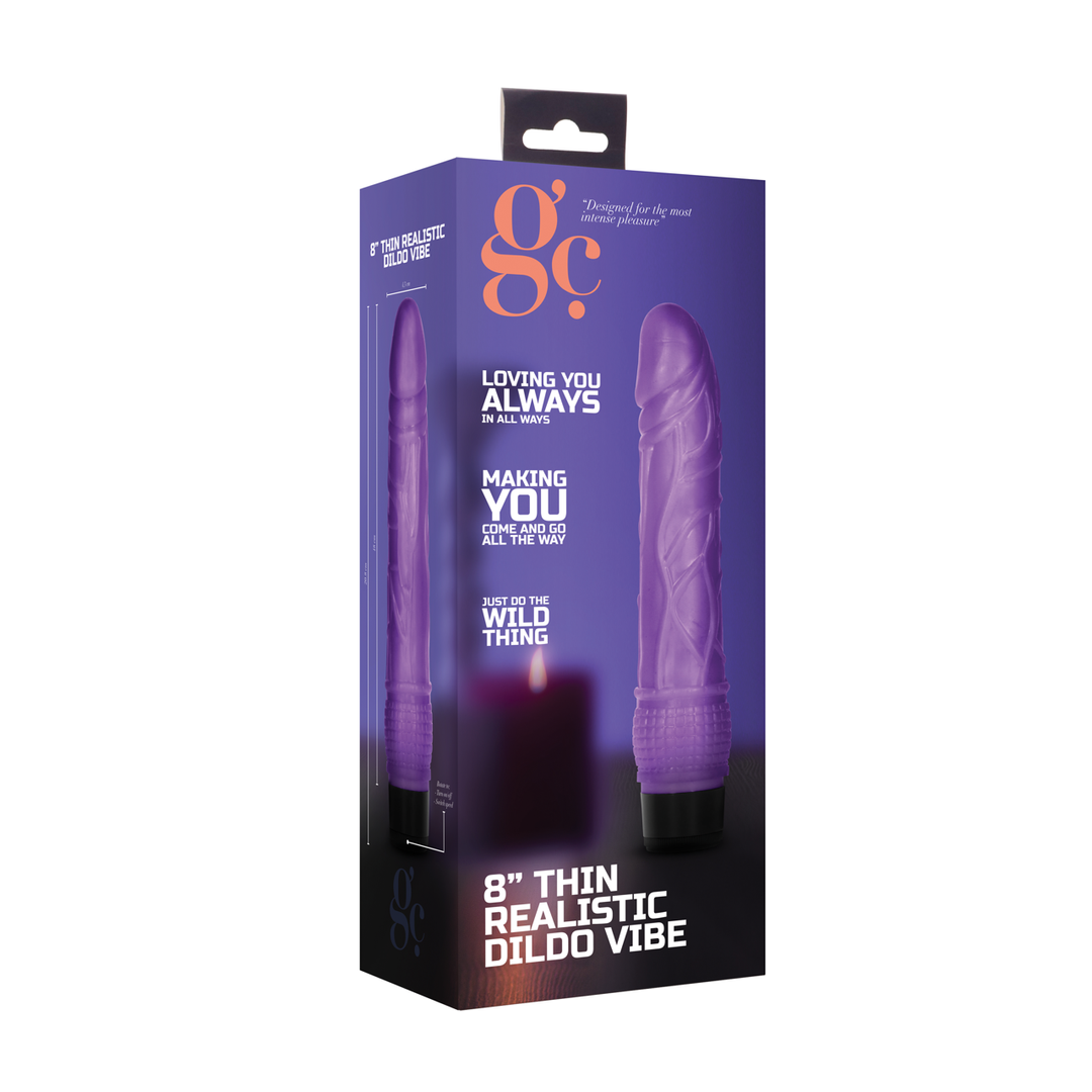 GC  - Dunne Realistische Dildo Vibrator - 8 / 20 cm