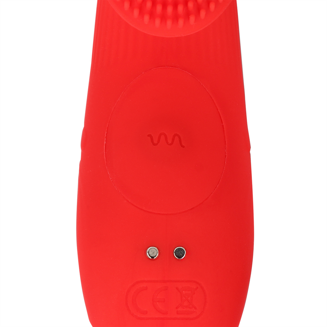 Textured Finger Vibrator - Sunrise Red