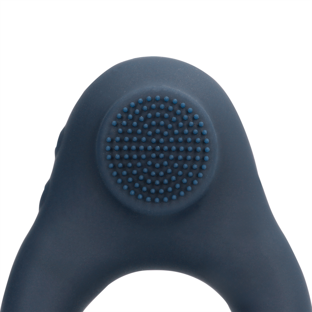 Vibrerende Cockring met Clitoris Stimulatie - Indigo Blauw