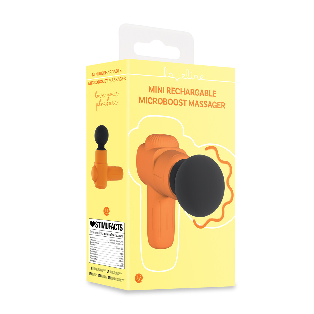 Loveline - Mini Oplaadbare Microboost Massager - Oranje