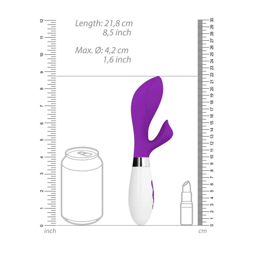 Luna - Achelois - Oplaadbare Clitorisstimulator en Vibrator - Paars