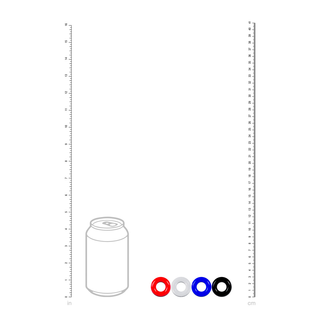 Levelz - Cockring Set van 4 - Multicolor