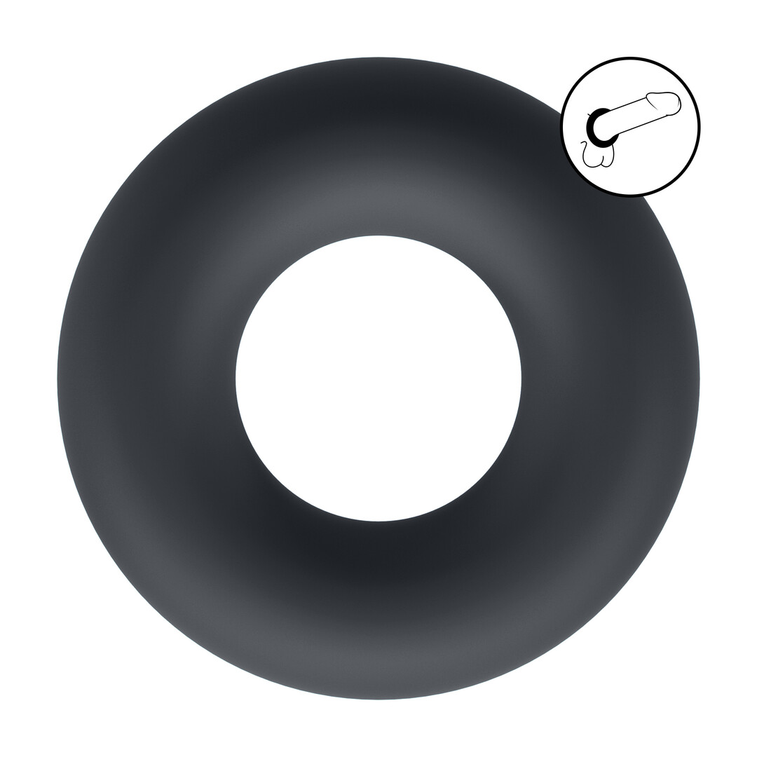 Levelz - Vloeibare Silicoenen Cockring - S - Zwart