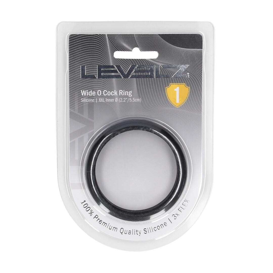 Wide O Silicone Cockring - XXL - 55mm - Zwart