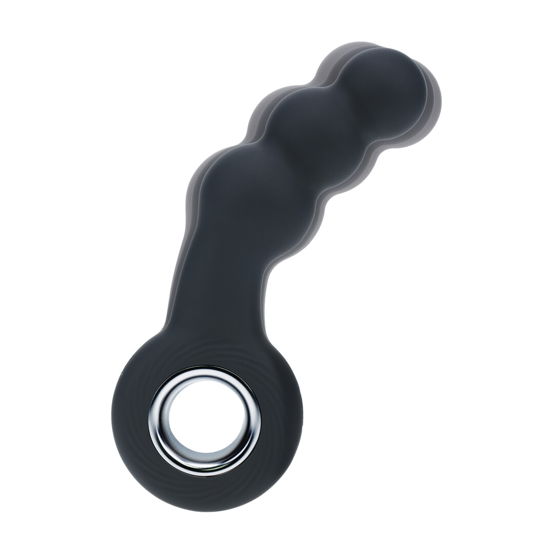 Levelz - Vibrerende Parelsilicone Prostaatmassager met Lussysteem - Zwart