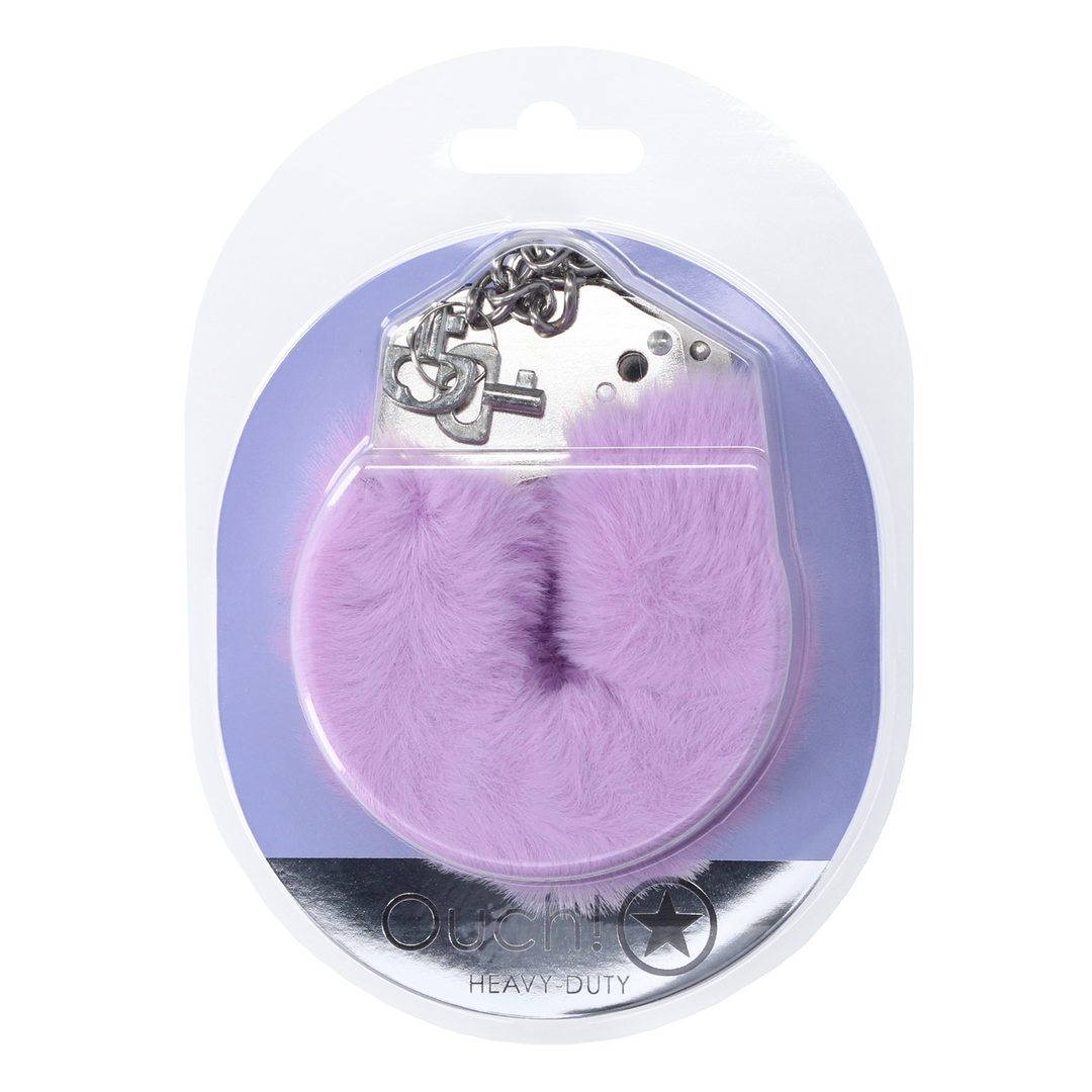 Heavy-duty Fluffy Handcuffs - Lavender