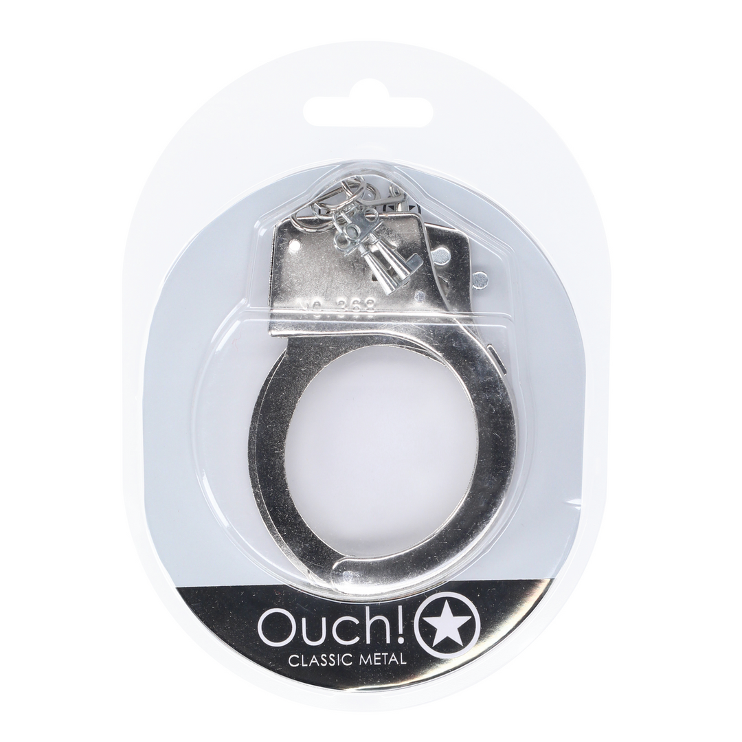 Classic Metal Handcuffs - Silver