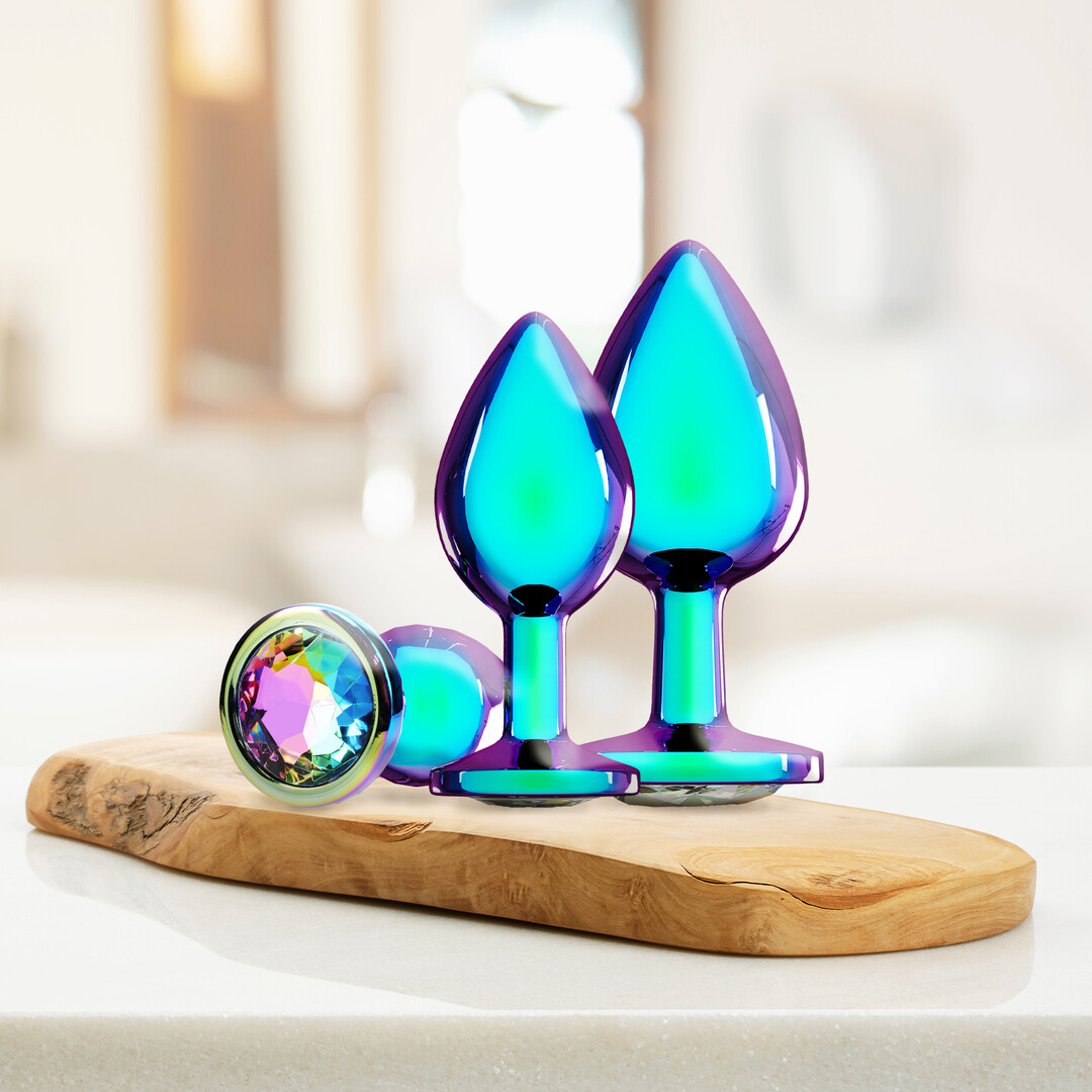 Venice Collectie - Metaal Anale Plug Set - Iriserend
