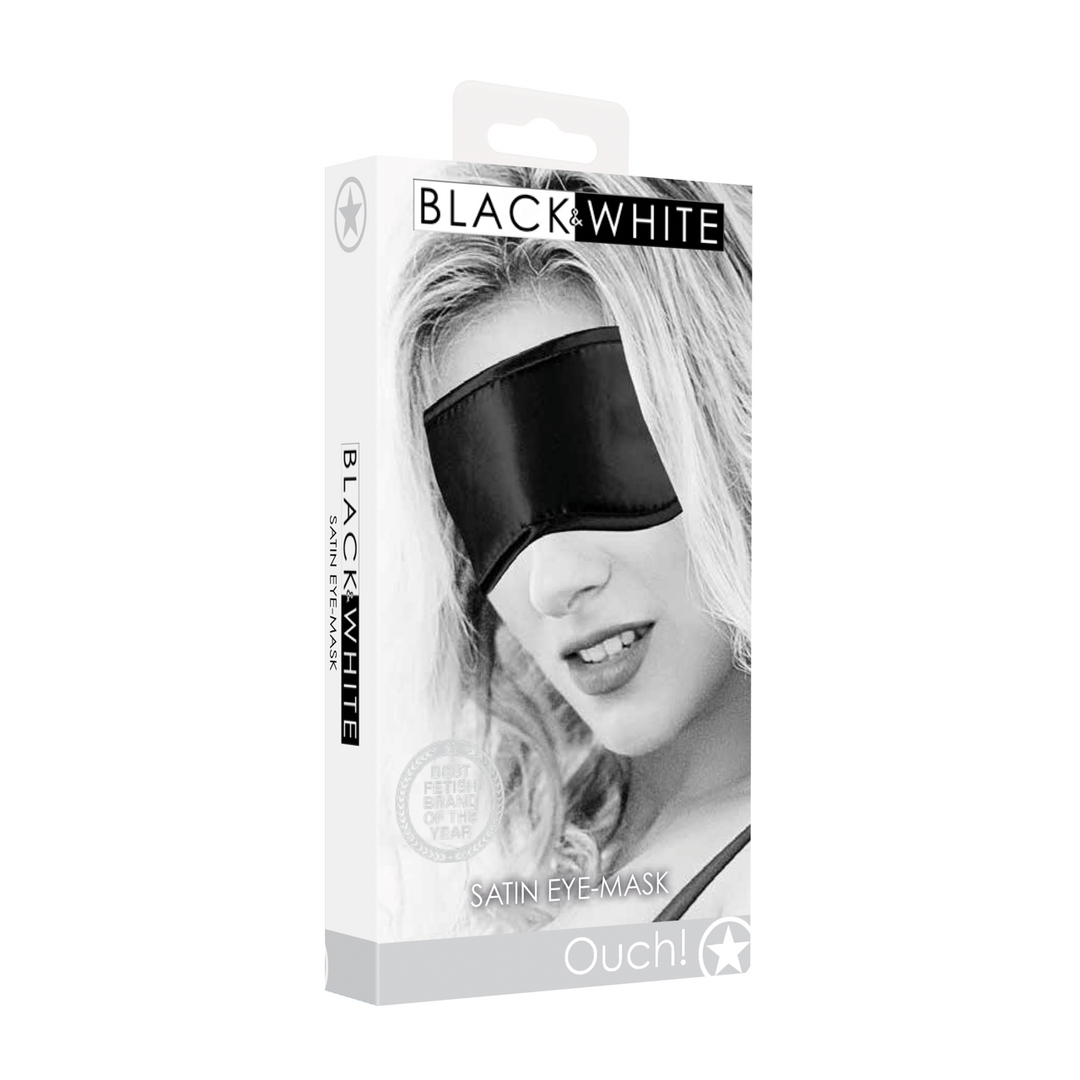Black  White - Satin Oogmasker