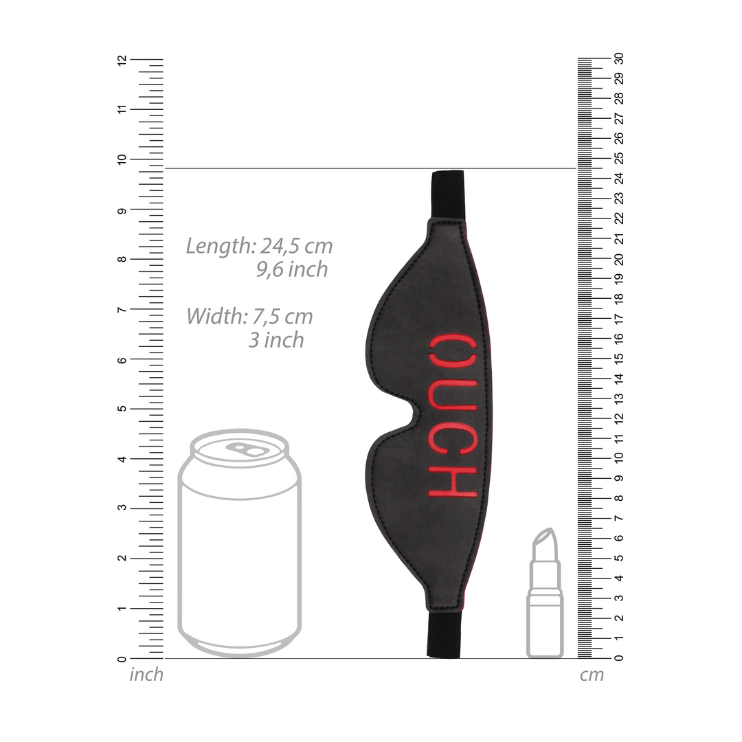 Black  White - Geheime Leren Oogmasker Ouch