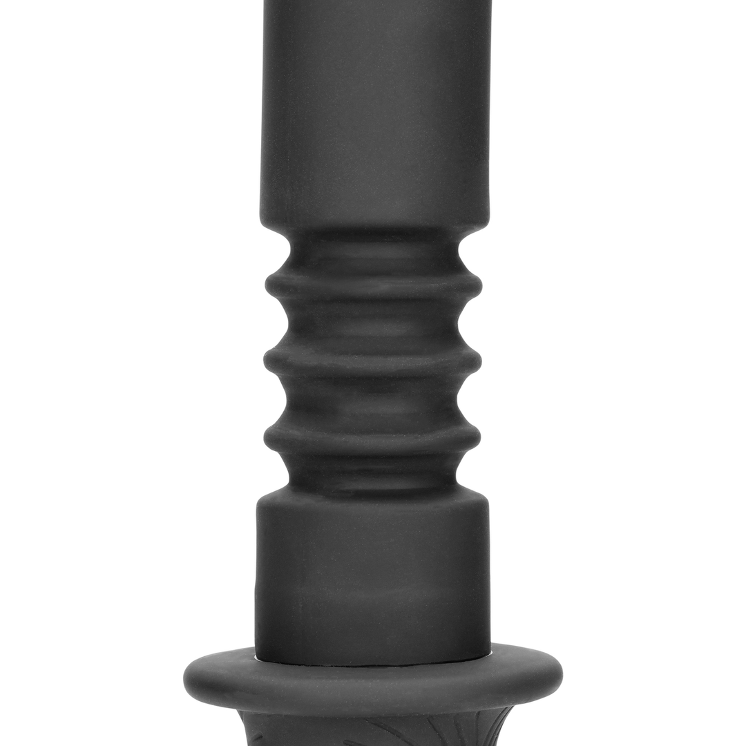 Handheld Vibrerende en Duwende Seksmachine - Zwart