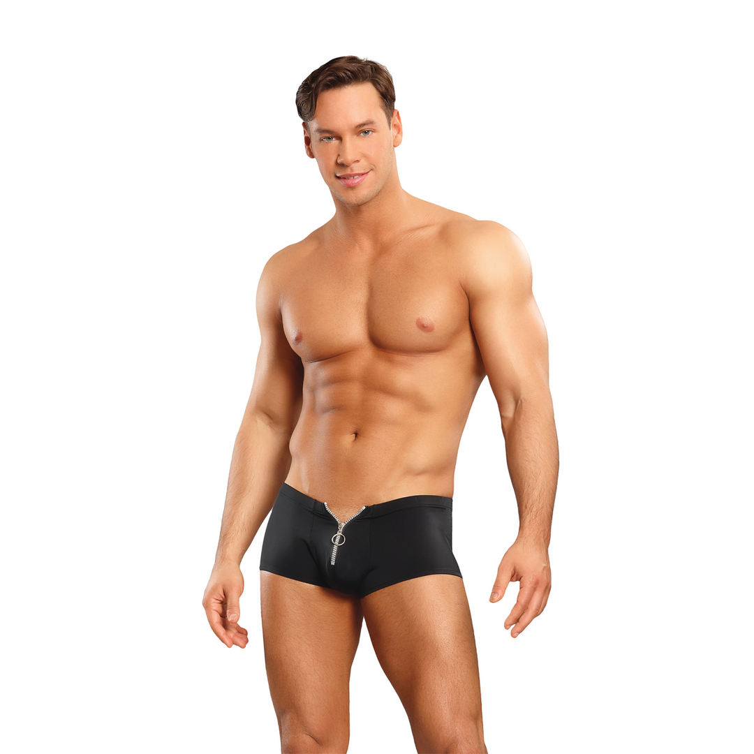The Ultimate Duo and Boneyard - Ritsbroek met Rode Cockring - L/XL - Zwart