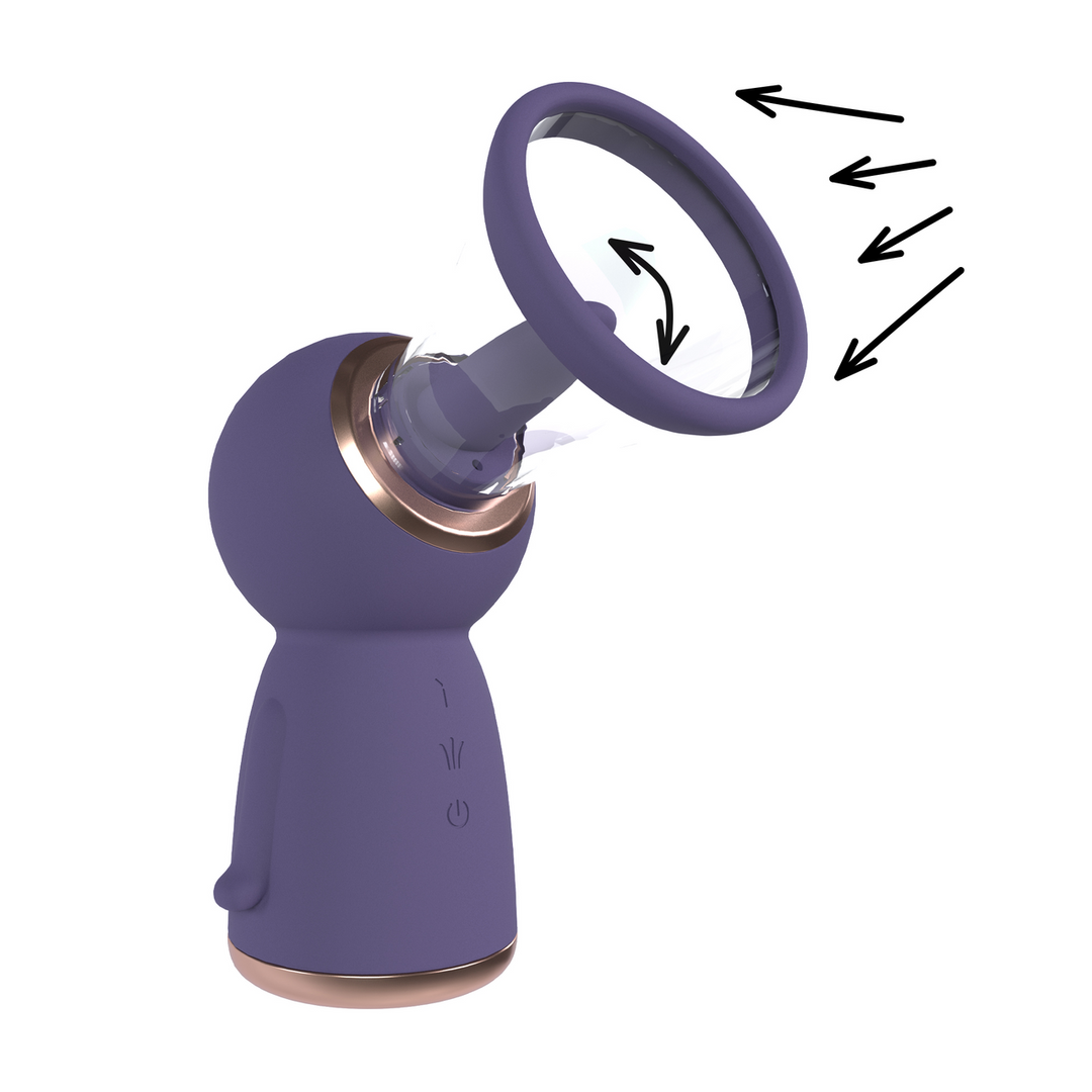 Pumped - Exquisite - Oplaadbare Vulva en Borst Pomp - Paars