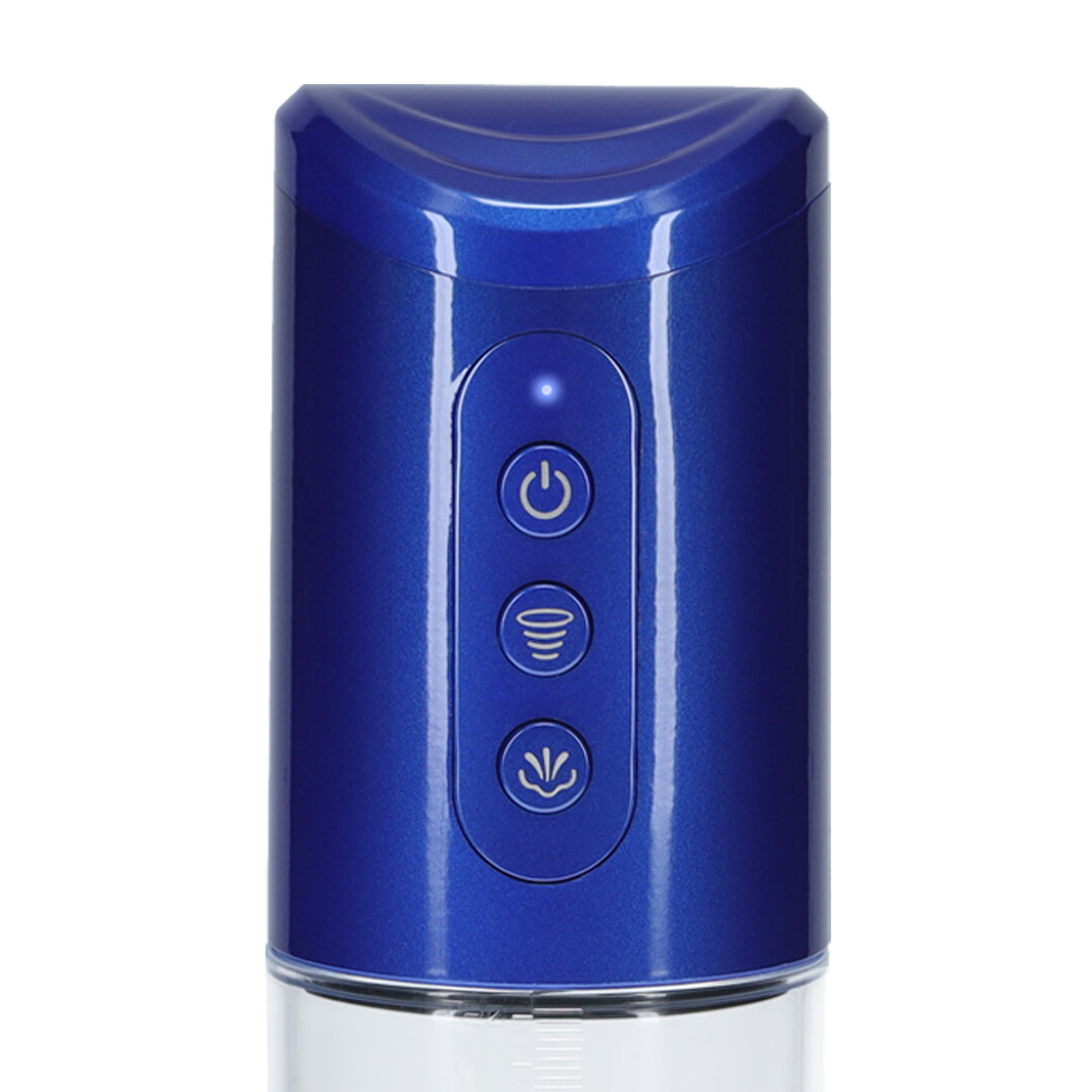 HyperPump - Oplaadbare Penis Pomp - Metallic Blauw