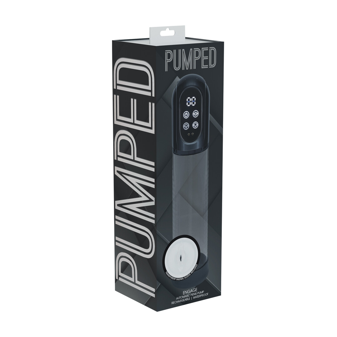 Engage - Automatische Waterdichte Penis Pomp en Masturbator - Gun Metal