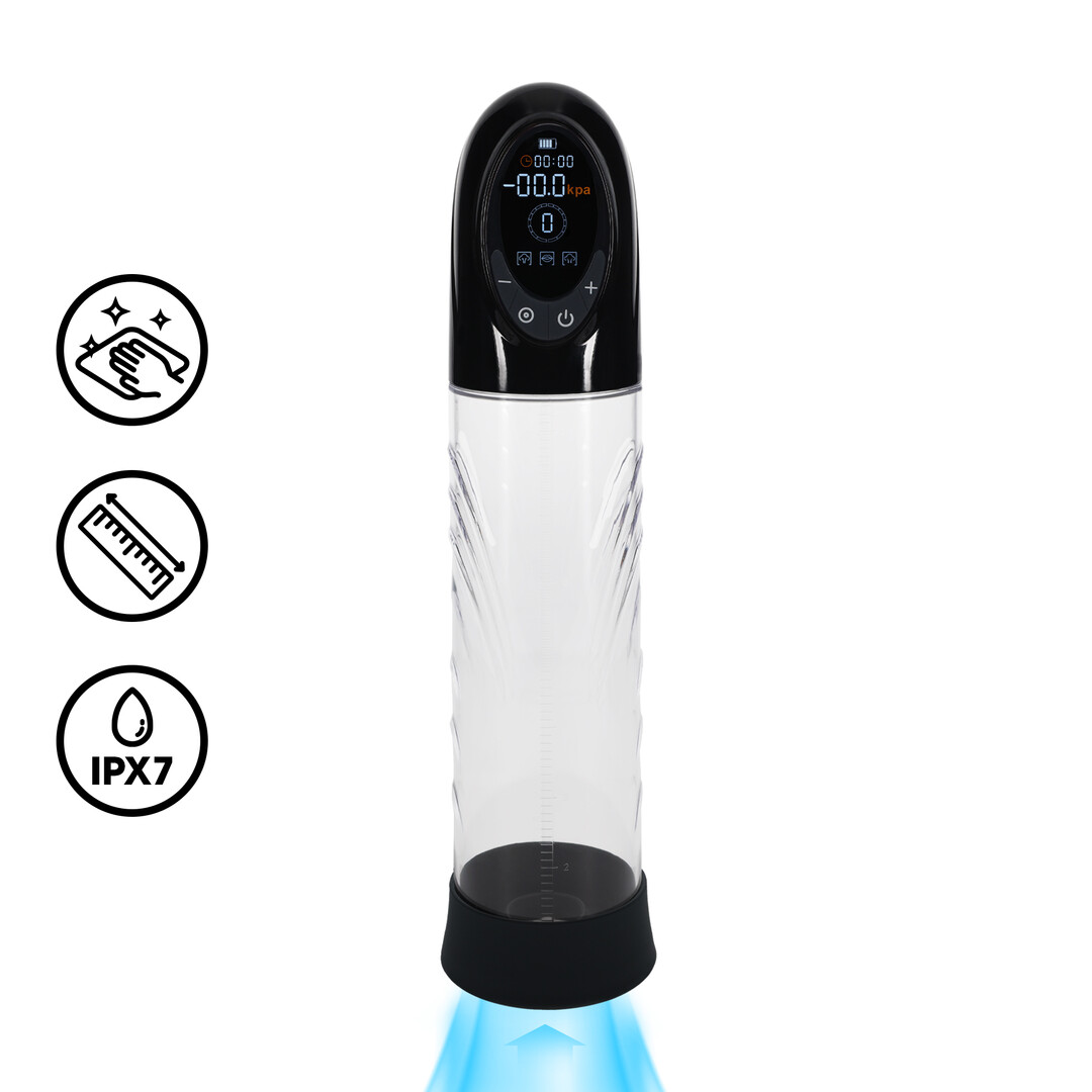 CyberPulse - Automatische Waterdichte Penis Pomp - Zwart