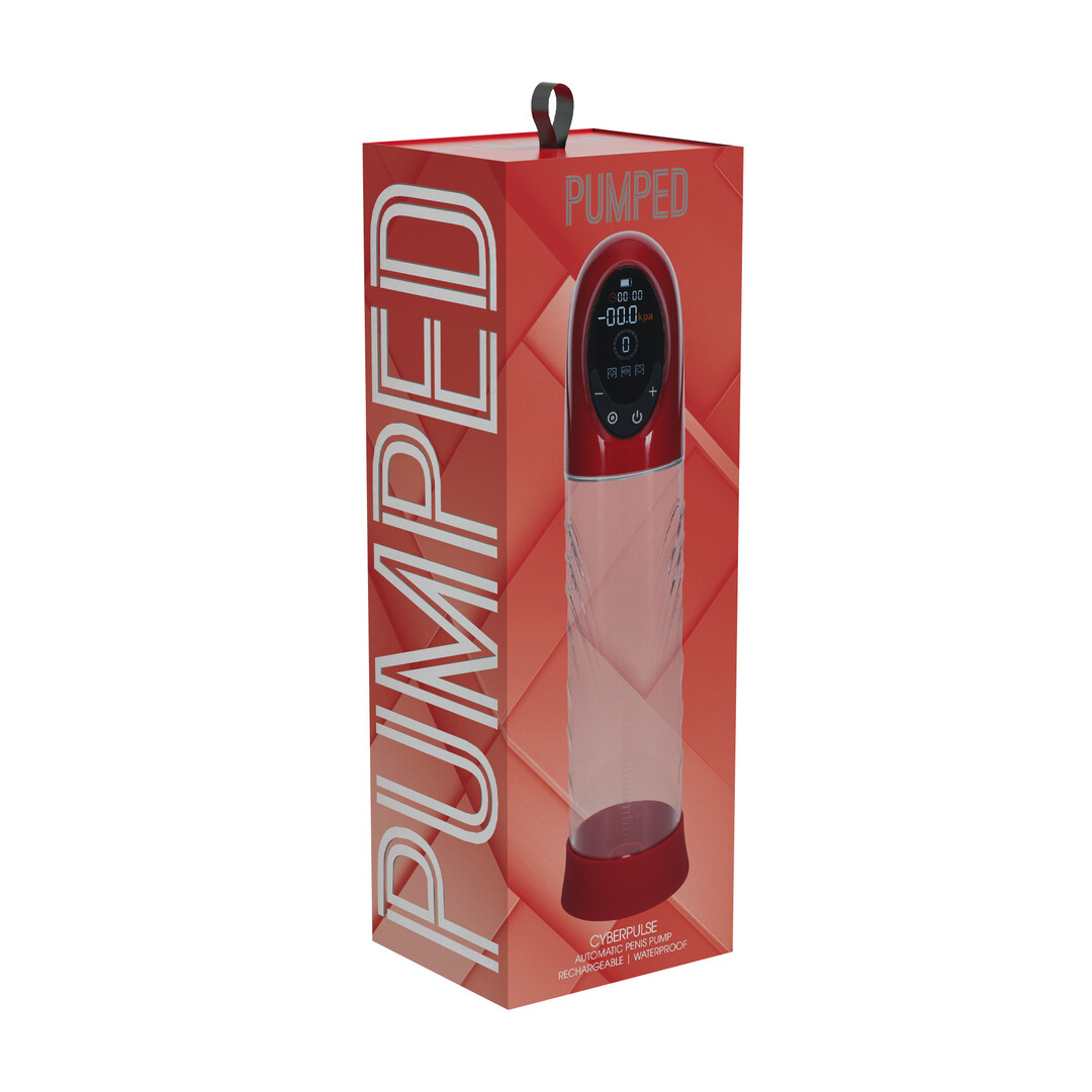 CyberPulse - Automatische Waterdichte Penis Pomp - Metallic Rood