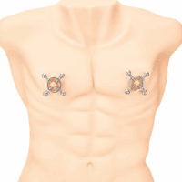 Prowler Red - 4-Weg Schroefnippel Klem - Zilver