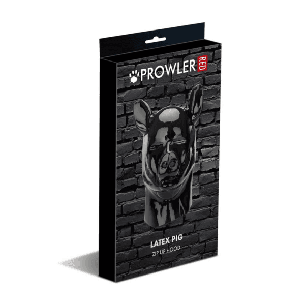 prowler red latex pig hood zwart Prowler Red - Latex Pig Hood - Zwart